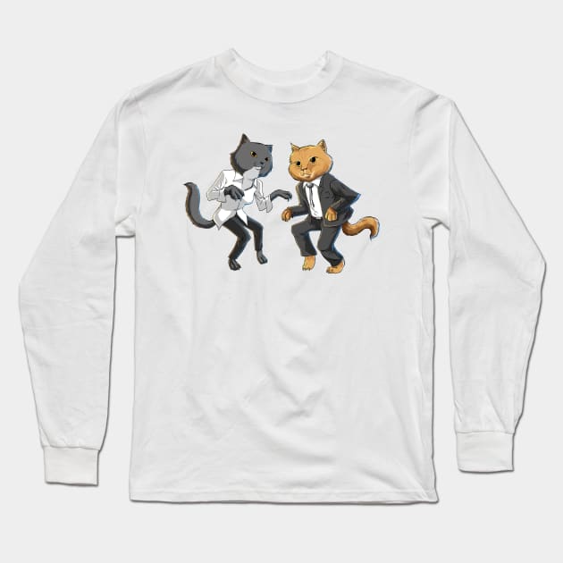 Pulp Cats Long Sleeve T-Shirt by nedesem